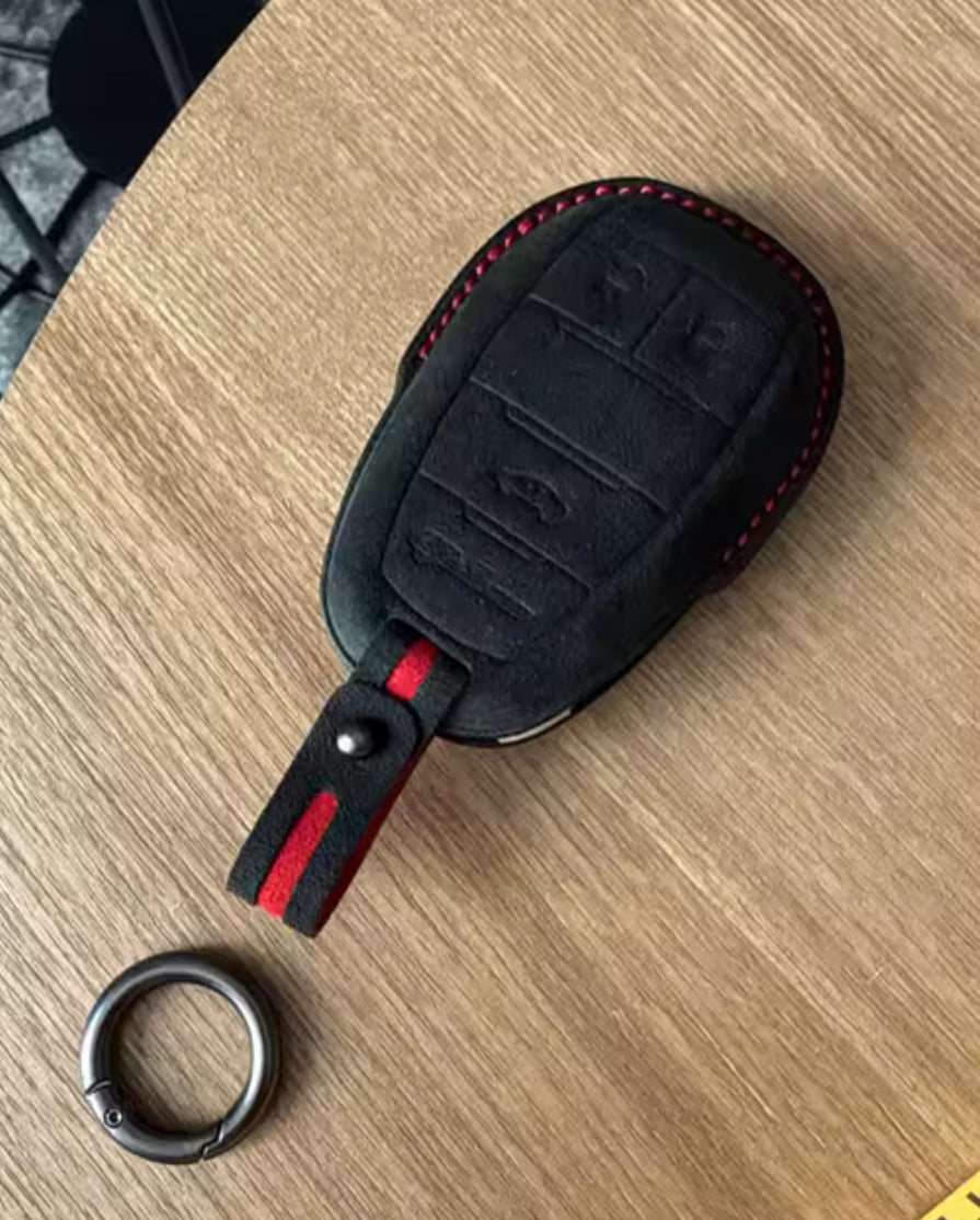 Alcantara key case/bag for Alfa Romeo GIULIA, STELVIO and TONALE