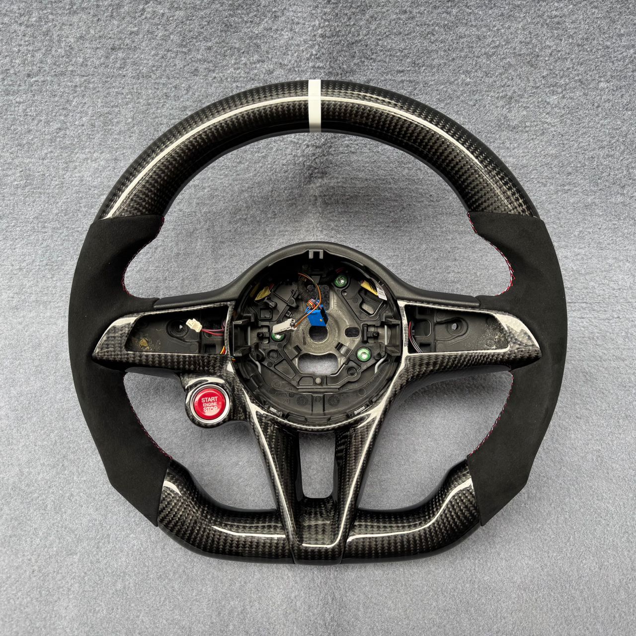 Carbon fiber steering wheel for GIULIA, STELVIO - 2