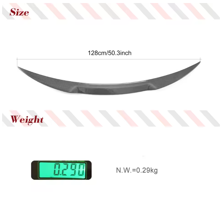Carbon fiber rear spoiler for Alfa Romeo GIULIA