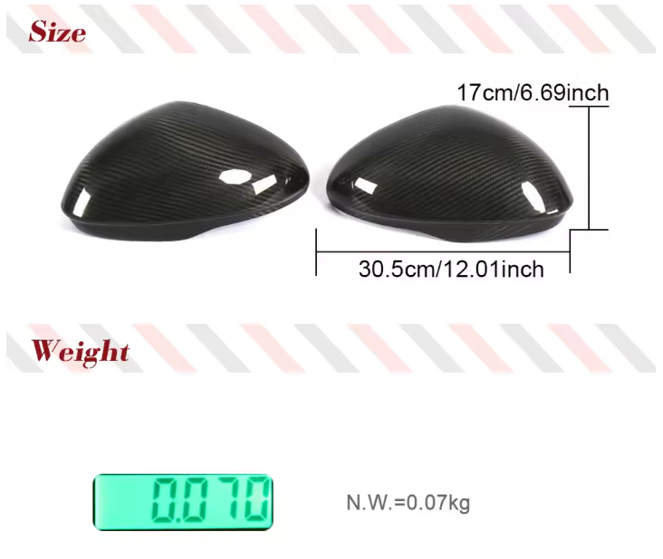 Alfa Romeo GIULIA cafbon fiber mirror covers