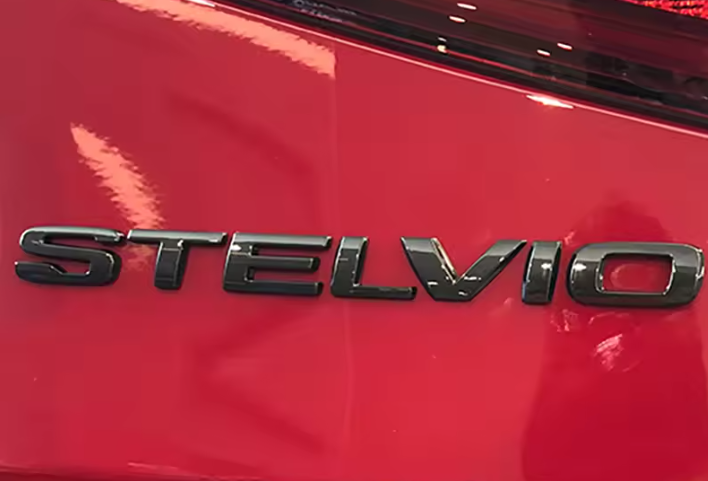 Black emblem STELVIO for Alfa Romeo STELVIO