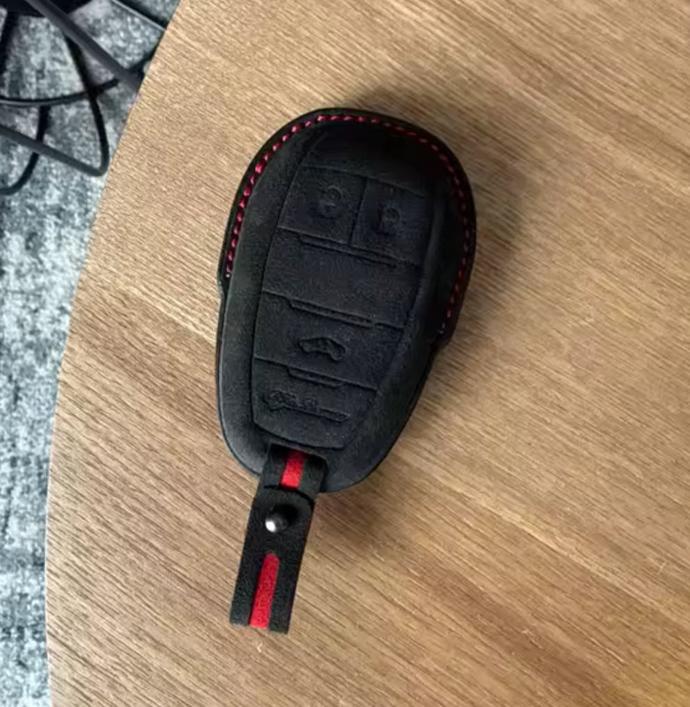 Alcantara key case/bag for Alfa Romeo GIULIA, STELVIO and TONALE