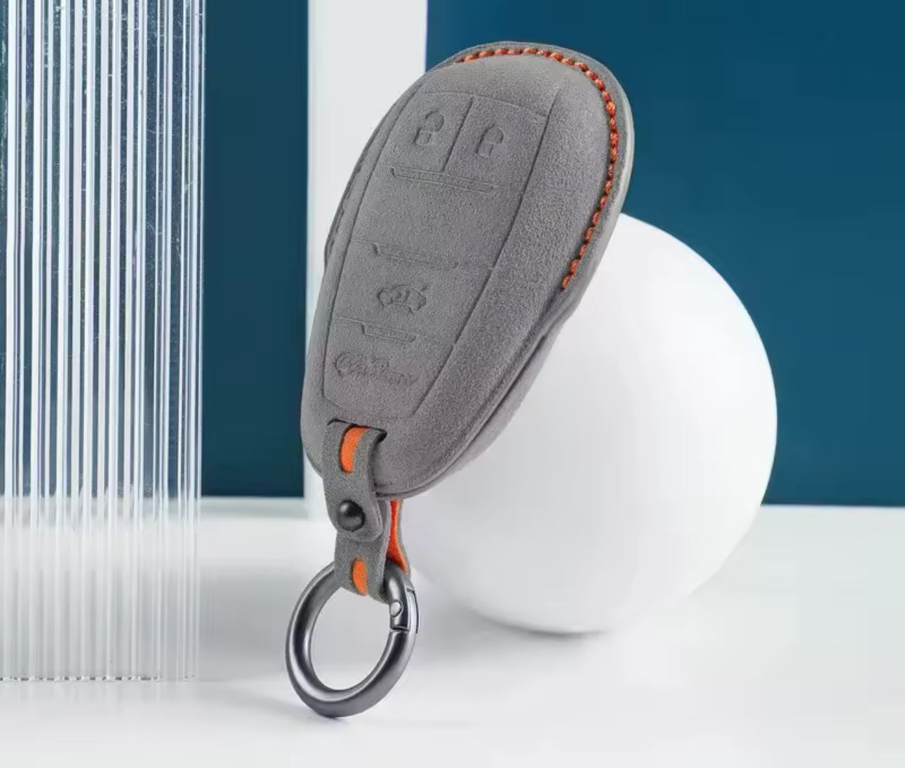 Alcantara key case/bag for Alfa Romeo GIULIA, STELVIO and TONALE