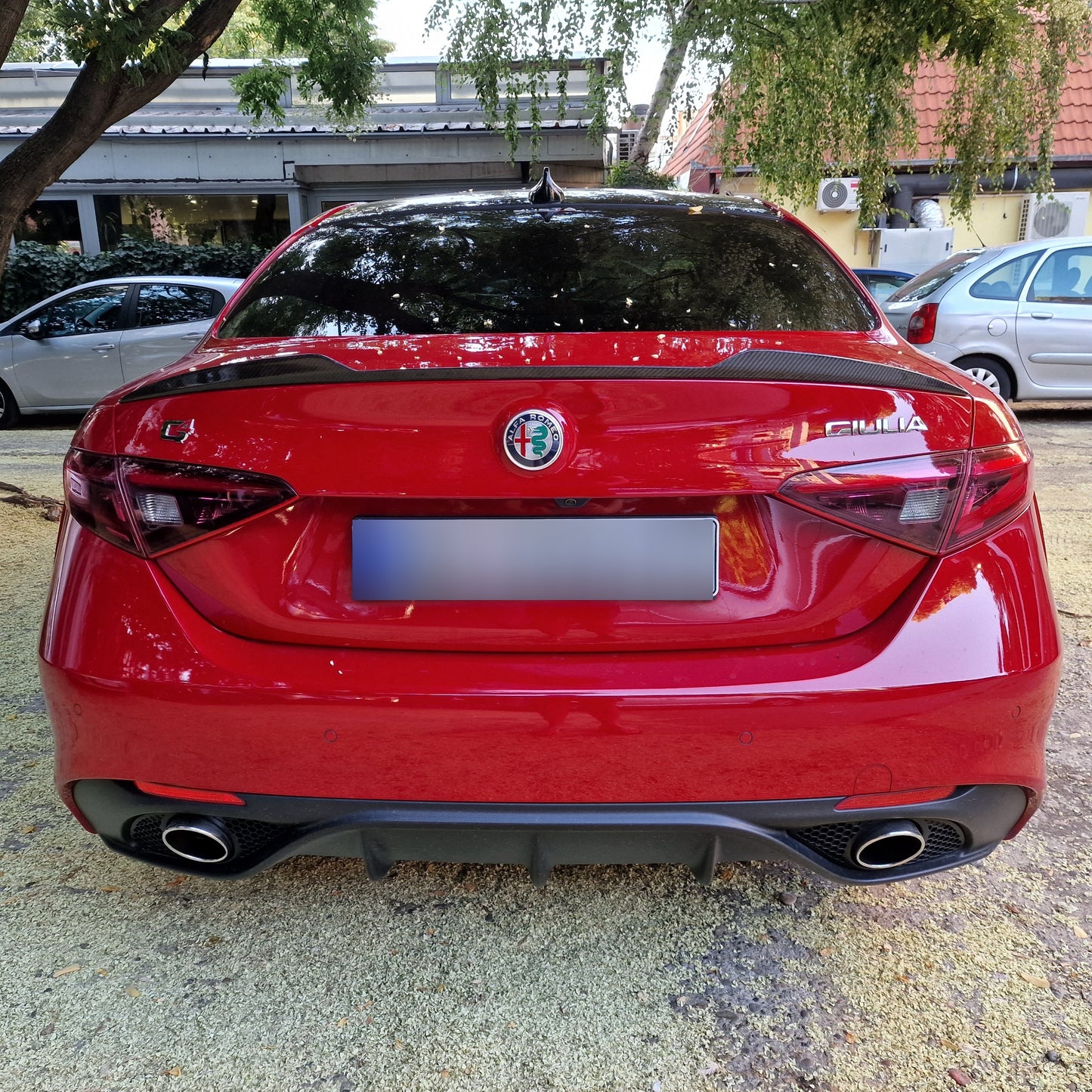 Carbon fiber rear spoiler for Alfa Romeo GIULIA