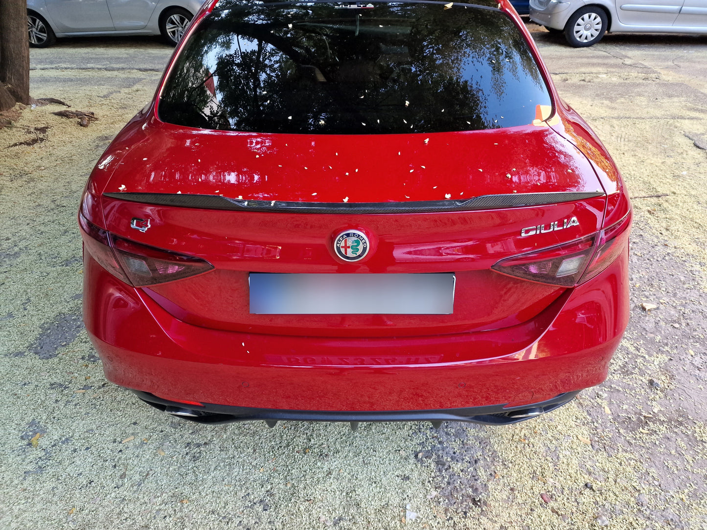 Carbon fiber rear spoiler for Alfa Romeo GIULIA