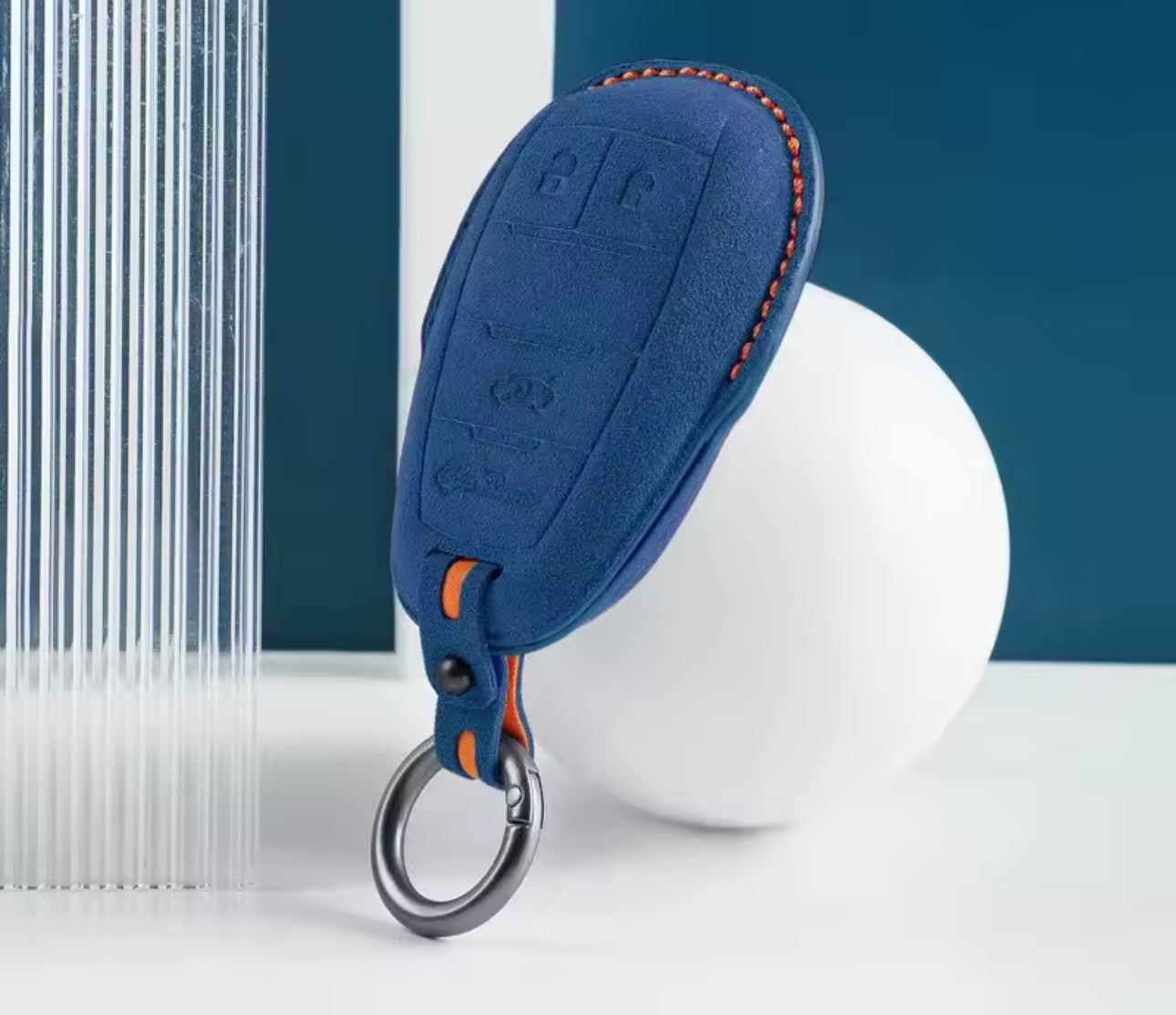 Alcantara key case/bag for Alfa Romeo GIULIA, STELVIO and TONALE