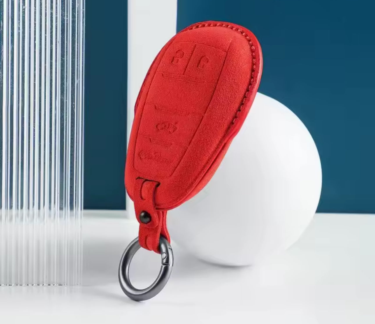 Alcantara key case/bag for Alfa Romeo GIULIA, STELVIO and TONALE