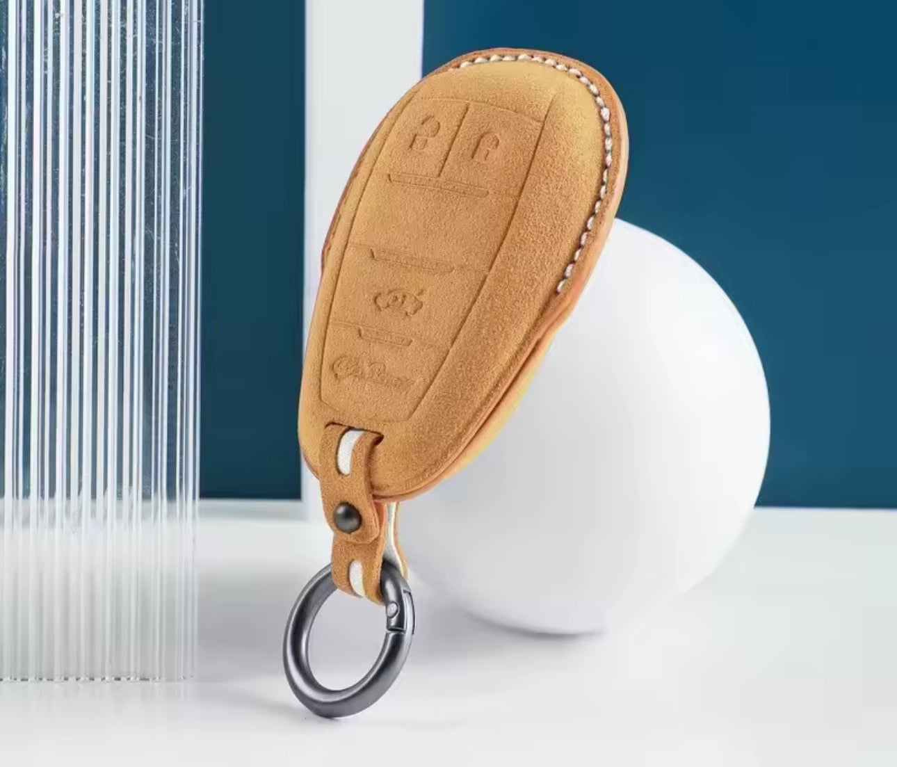 Alcantara key case/bag for Alfa Romeo GIULIA, STELVIO and TONALE