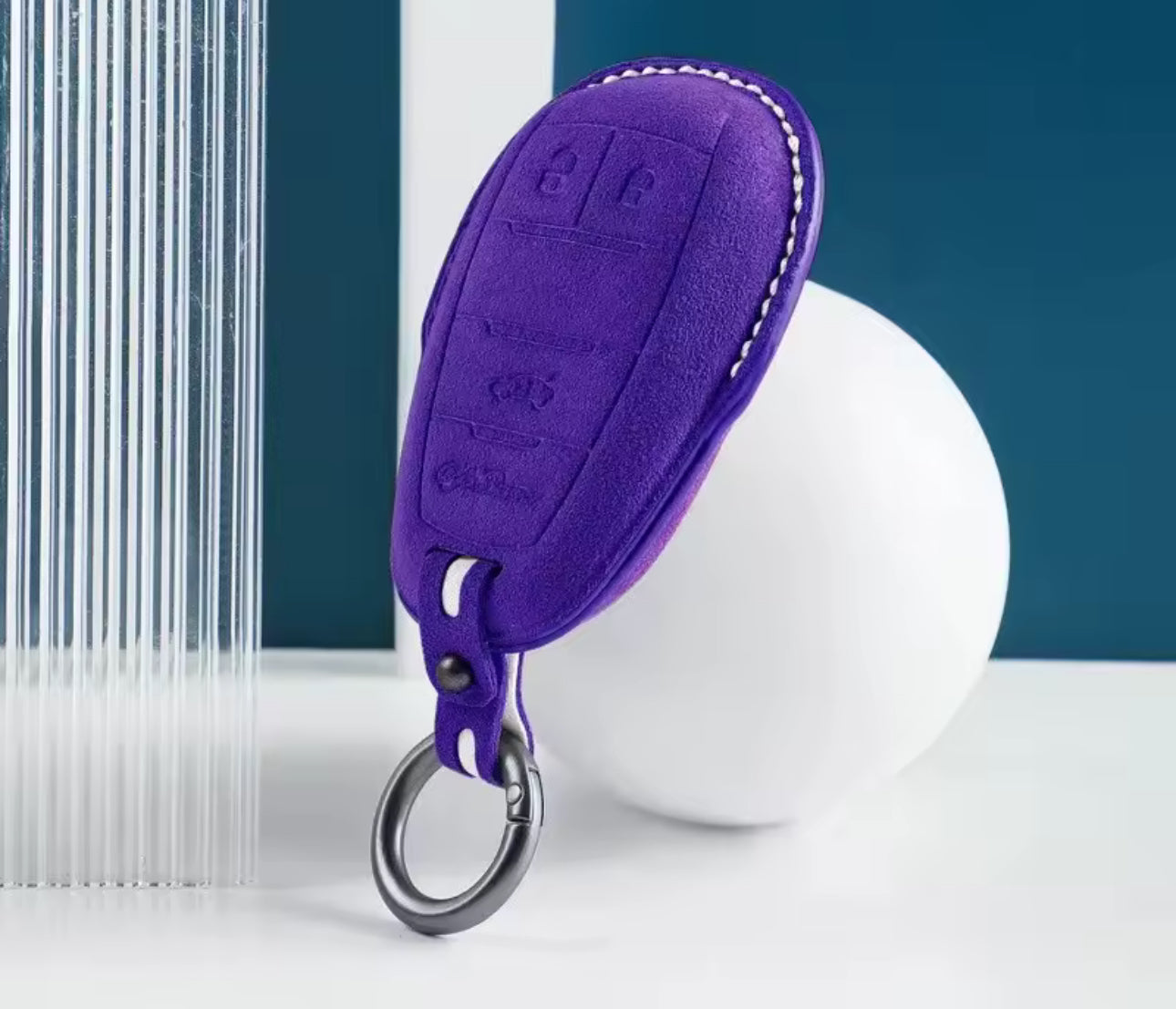 Alcantara key case/bag for Alfa Romeo GIULIA, STELVIO and TONALE