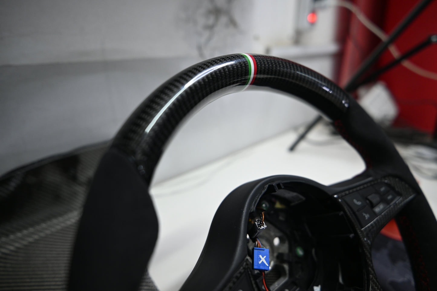 Carbon fiber steering wheel for GIULIA, STELVIO - 4