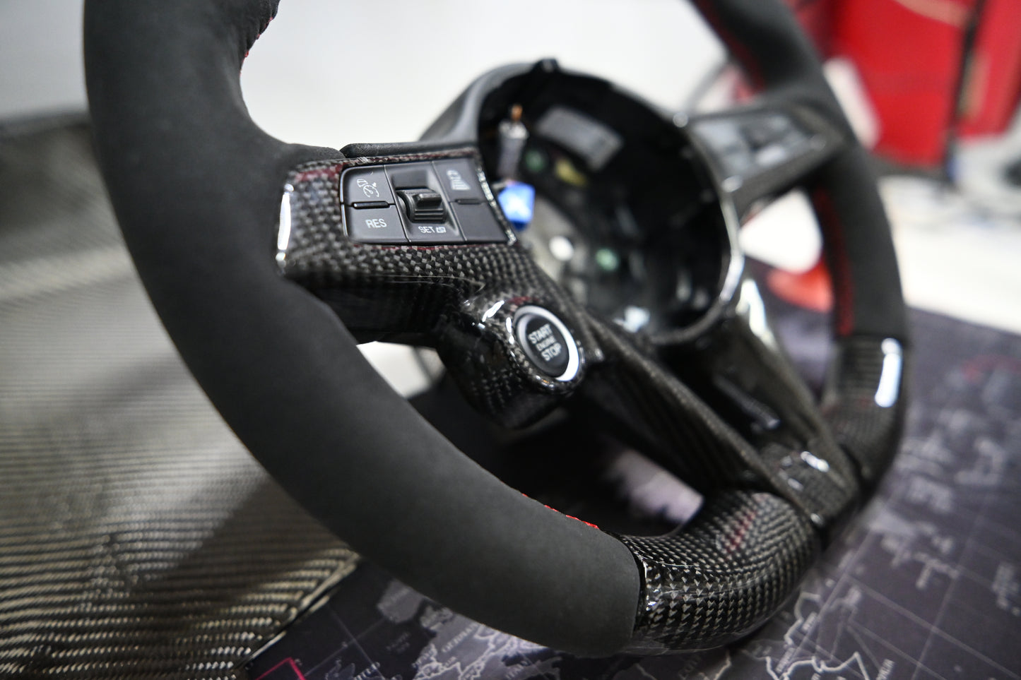 Carbon fiber steering wheel for GIULIA, STELVIO - 4