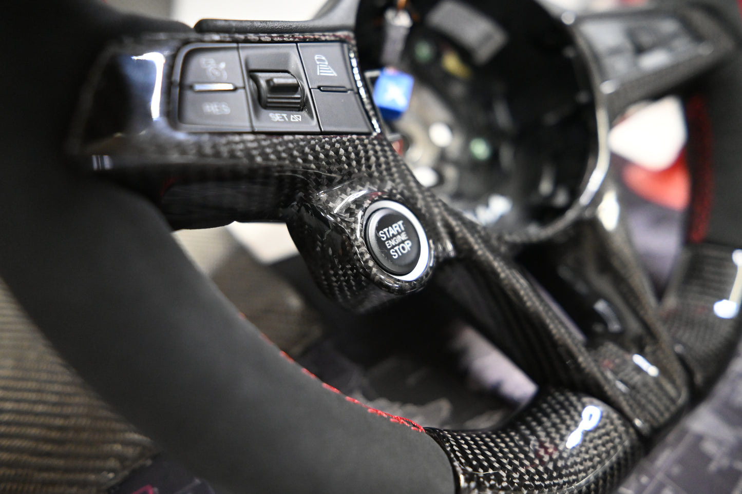 Carbon fiber steering wheel for GIULIA, STELVIO - 4
