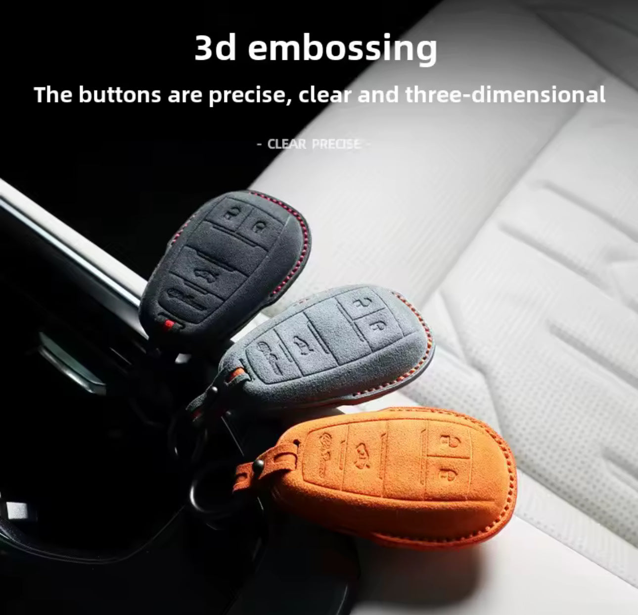 Alcantara key case/bag for Alfa Romeo GIULIA, STELVIO and TONALE