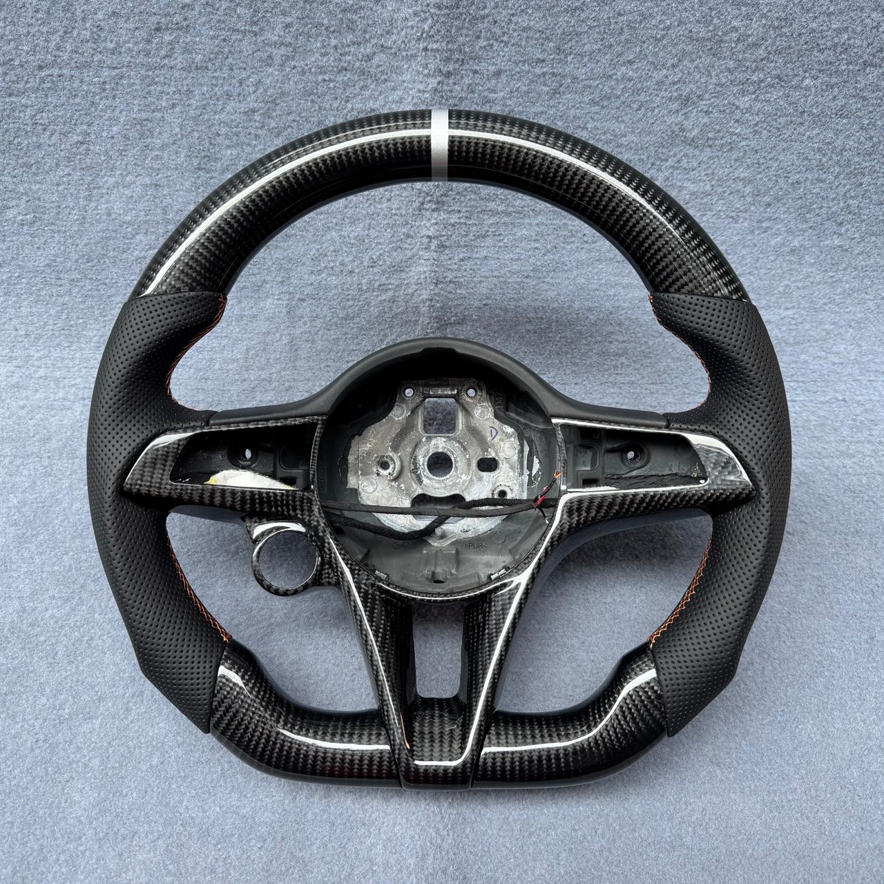 Carbon fiber steering wheel for GIULIA, STELVIO - 3