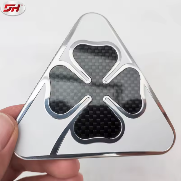 Alfa Romeo carbon fiber emblems