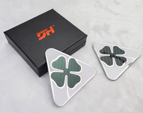 Alfa Romeo carbon fiber emblems