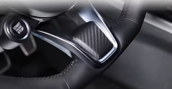Carbon fiber steering wheel trim for Alfa Romeo GIULIA, STELVIO 2020+