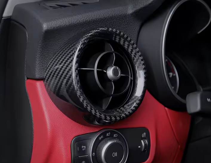 Carbon fiber front side air vents covers for Alfa Romeo STELVIO