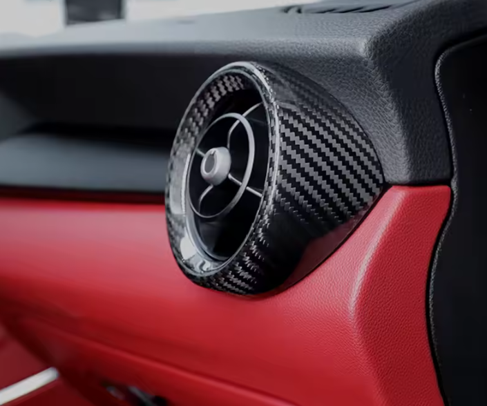 Carbon fiber front side air vents covers for Alfa Romeo STELVIO