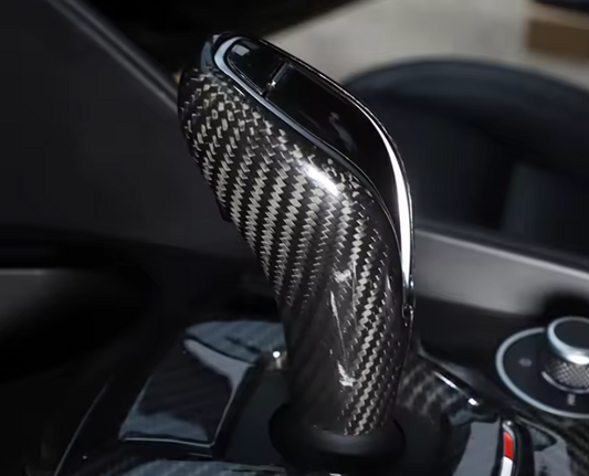 Carbon fiber gear shift cover for Alfa Romeo GIULIA, STELVIO