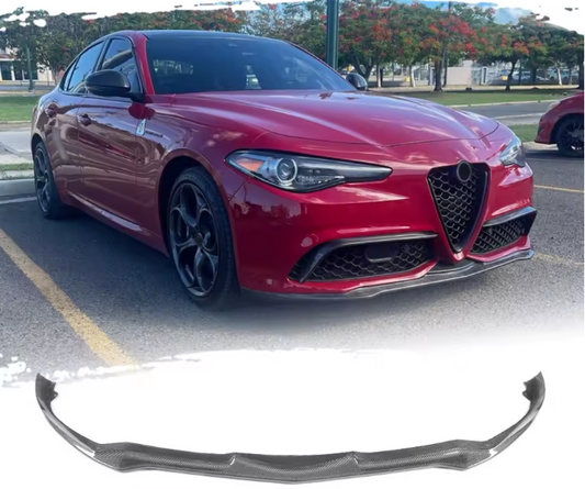Carbon fiber front lip spolier for Alfa Romeo GIULIA