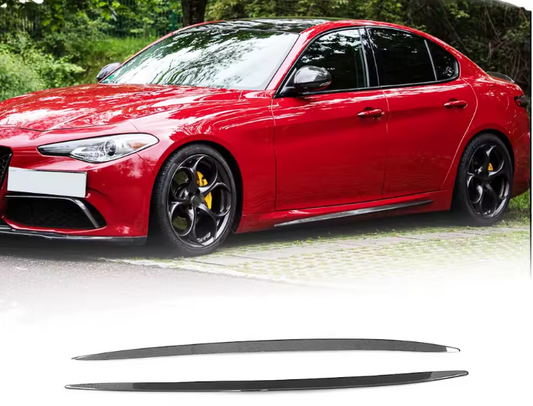 Carbon fiber side skirts for Alfa Romeo GIULA