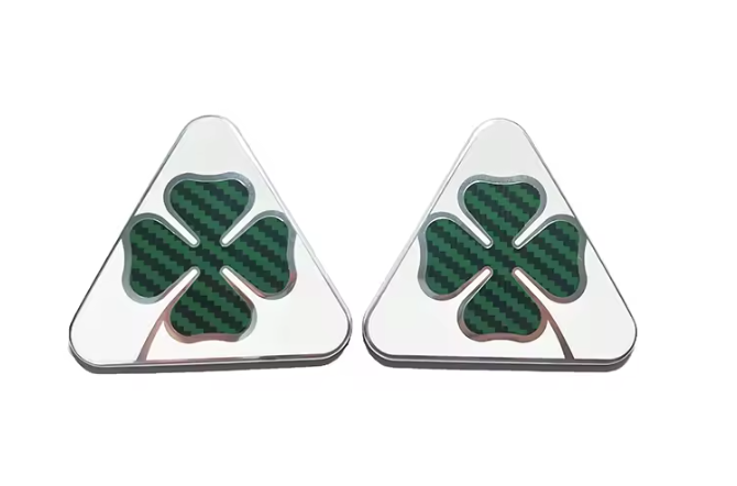 Carbon fiber Quadrifoglio emblems