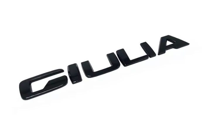 Black emblem GIULIA for Alfa Romeo GIULIA