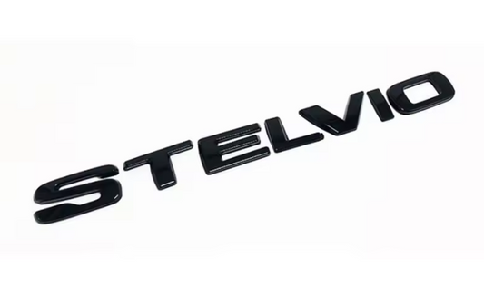 Black emblem STELVIO for Alfa Romeo STELVIO
