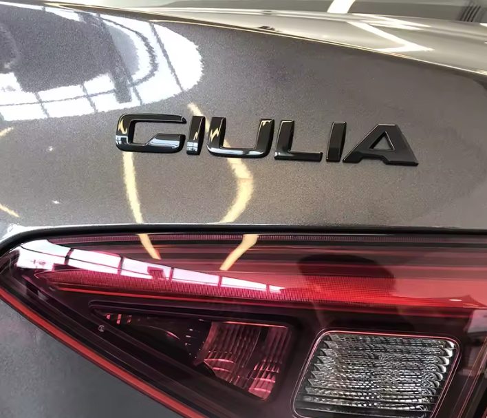 Black emblem GIULIA for Alfa Romeo GIULIA