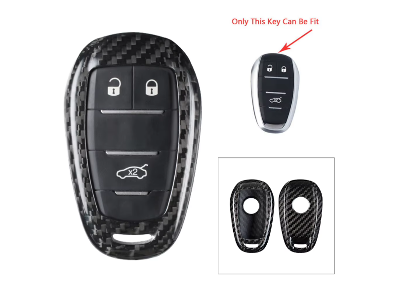 Carbon fiber key case for GIULIA, STELVIO, TONALE